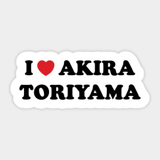 I Heart Akira Toriyama v2 Sticker